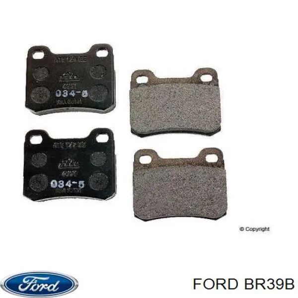 Передні тормозні колодки BR39B Ford