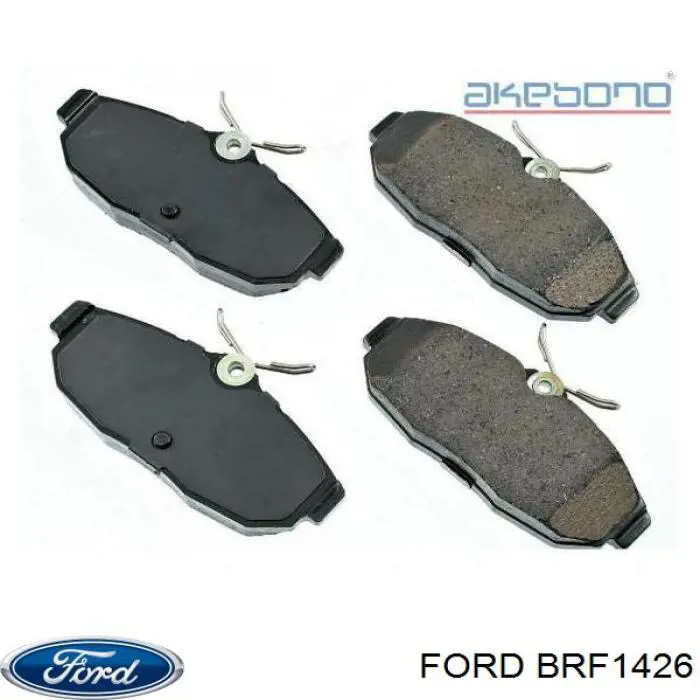 Колодки гальмові задні, дискові BRF1426 Ford