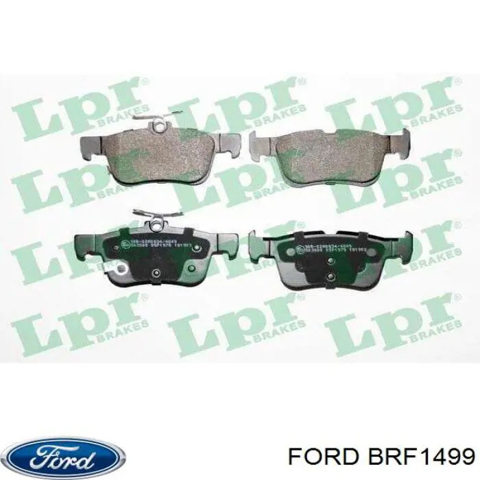 Задні гальмівні колодки Ford BRF1499 ціна, від 23.85 USD