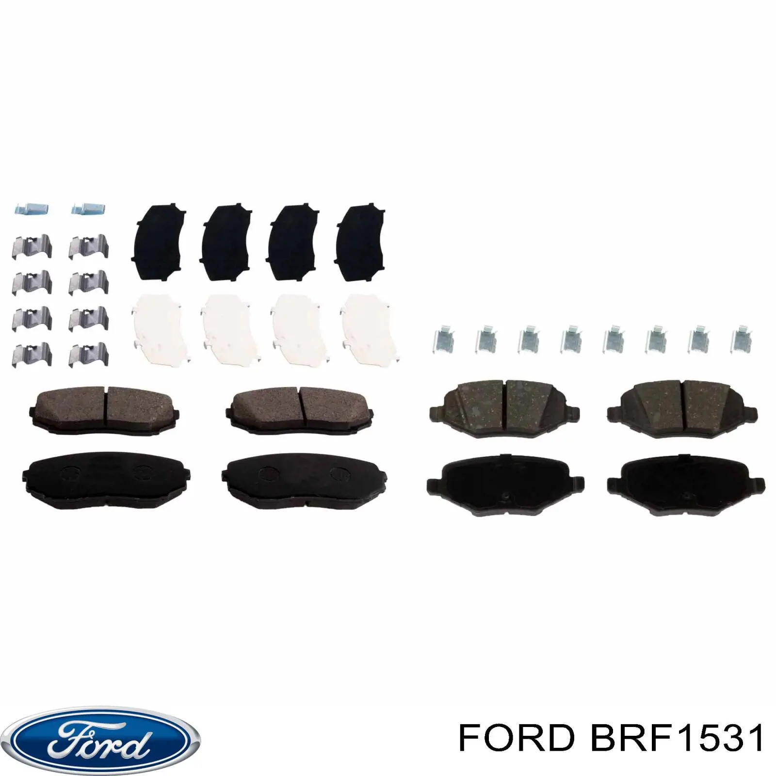 BRF1531 Ford колодки гальмові задні, дискові