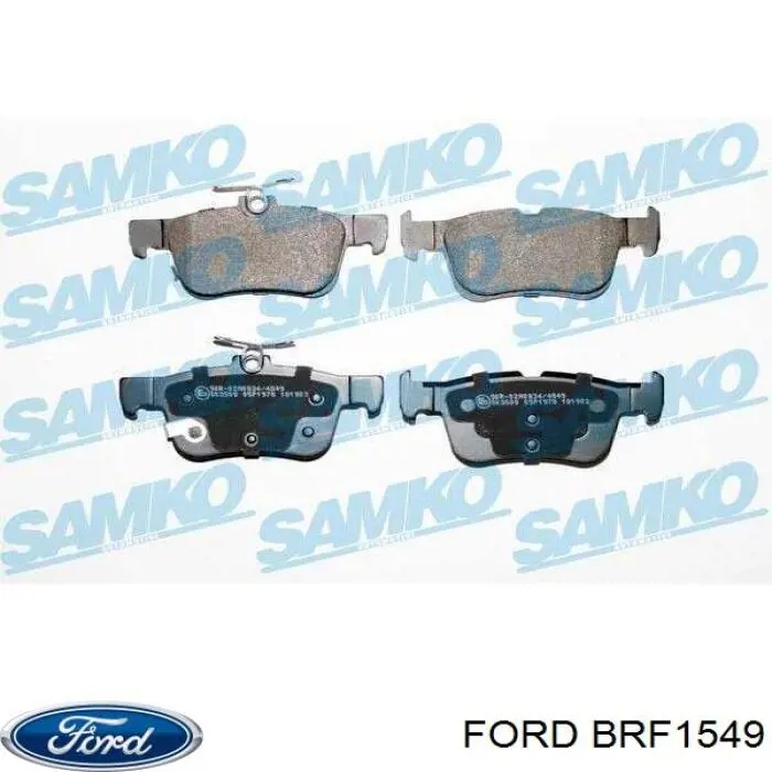 Колодки гальмові задні, дискові BRF1549 Ford