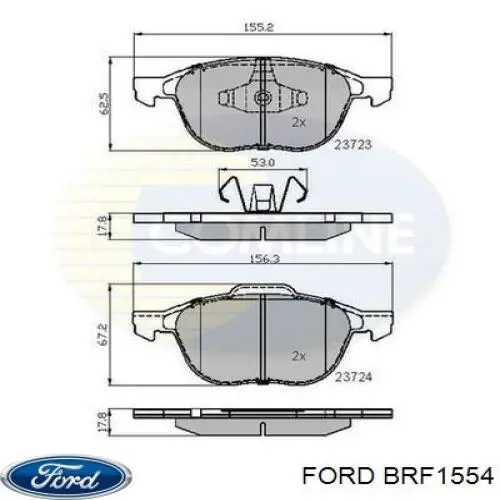 Купити BRF1554 Ford Колодки гальмівні передні, дискові