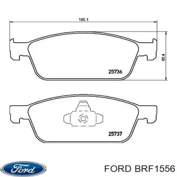 Колодки гальмівні передні, дискові BRF1556 Ford