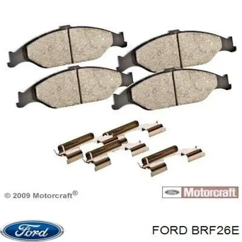 BRF26E Ford Колодки гальмівні задні, дискові