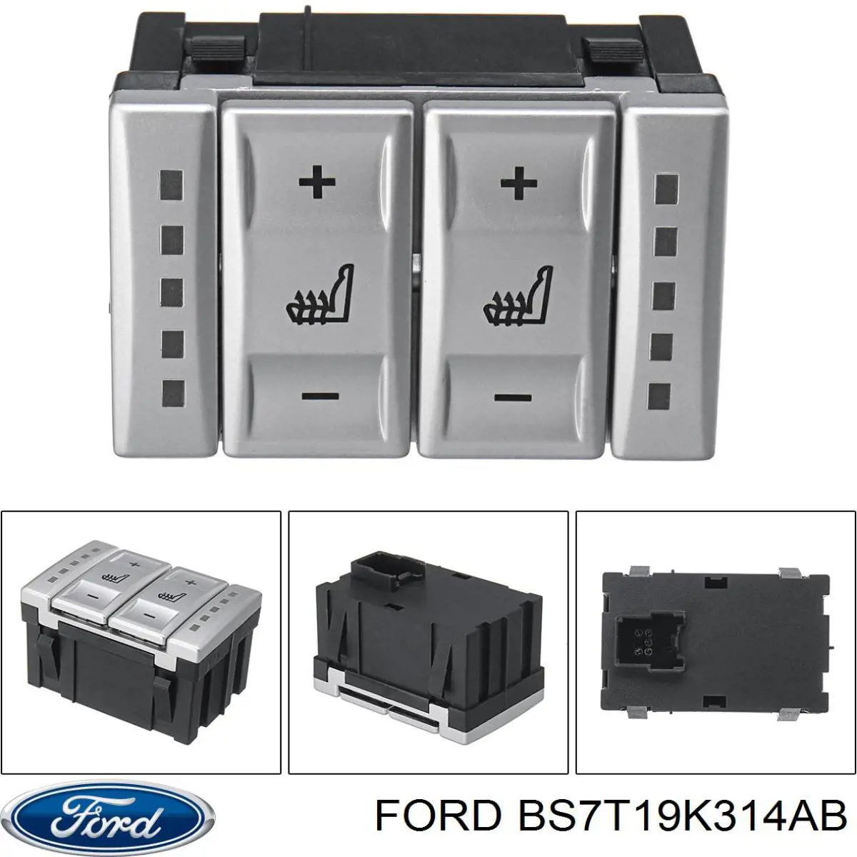 Кнопка обігріву сидіння Ford BS7T19K314AB ціна, від 34.25 USD