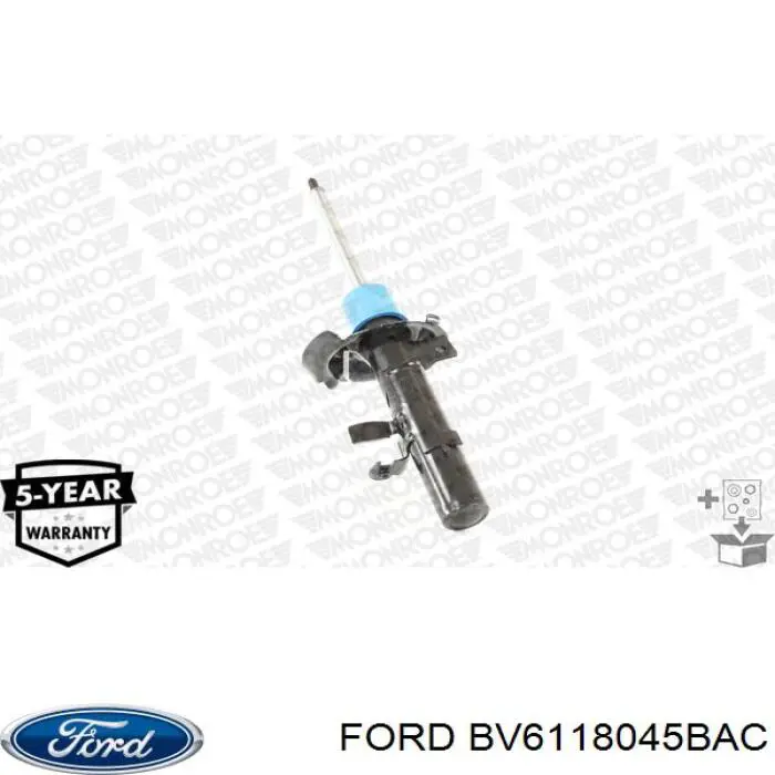Амортизатор передній, правий BV6118045BAC Ford