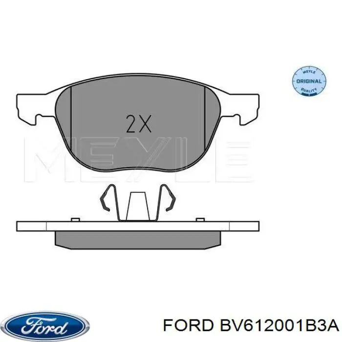 Гальмівні колодки Ford BV612001B3A ціна, від 26.15 USD
