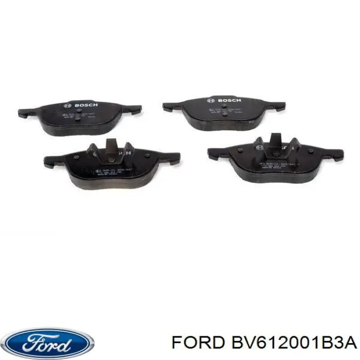 Передні тормозні колодки BV612001B3A Ford