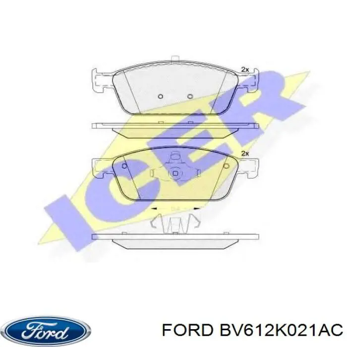 Купити BV612K021AC Ford Колодки гальмівні передні, дискові