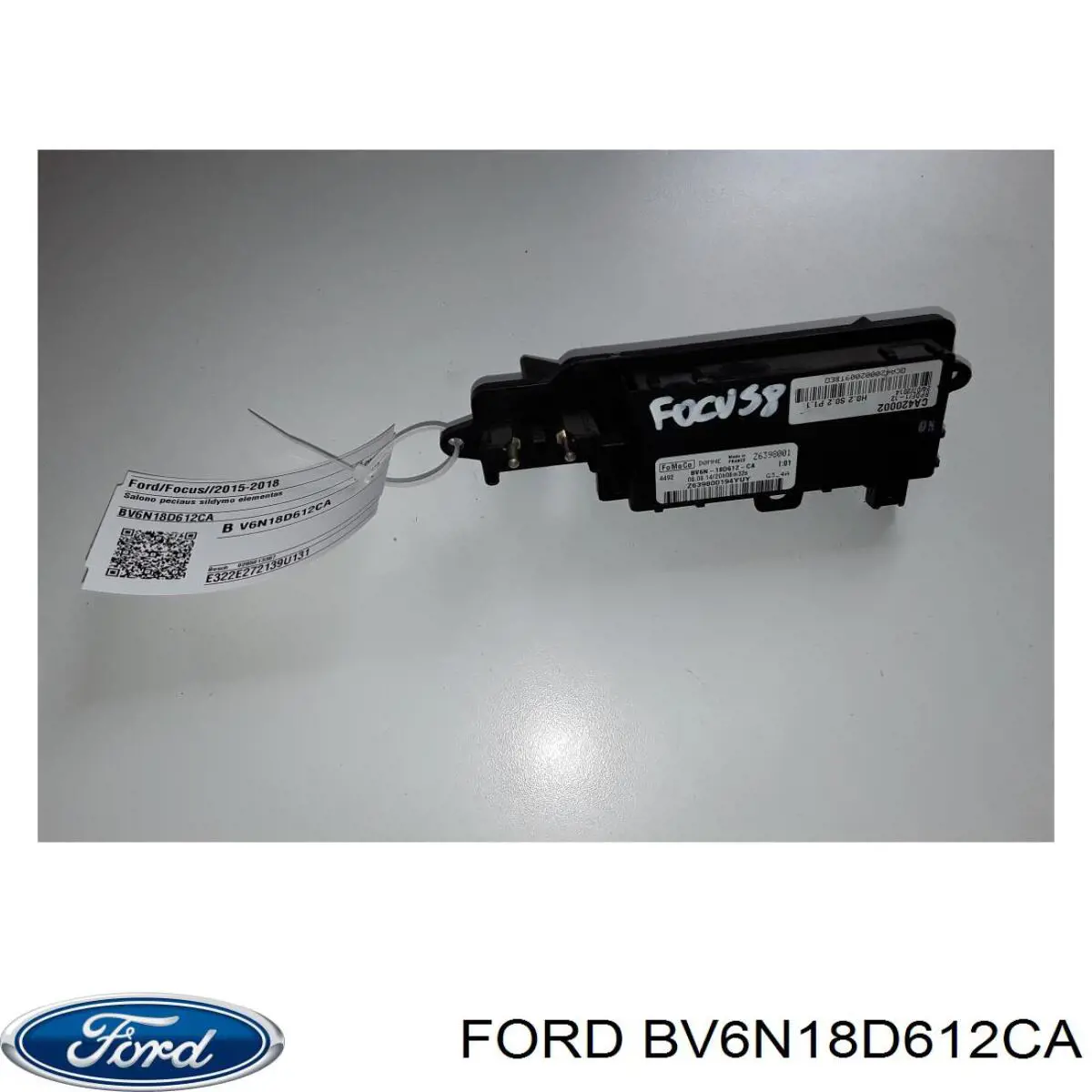 Електропідігрівач повітря системи опалення салону BV6N18D612CA Ford