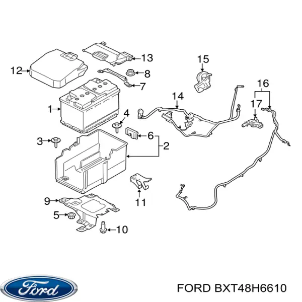 Батарея акумуляторна Ford BXT48H6610 ціна, від 98.00 USD