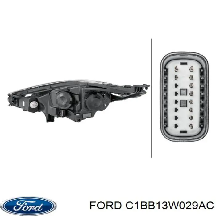 Основна фара - вставка Ford C1BB13W029AC ціна, від 151.37 USD