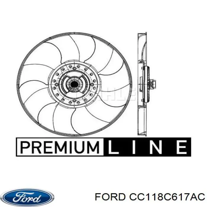 Купити CC118C617AD Ford Вентилятор/крильчатка радіатора охолодження