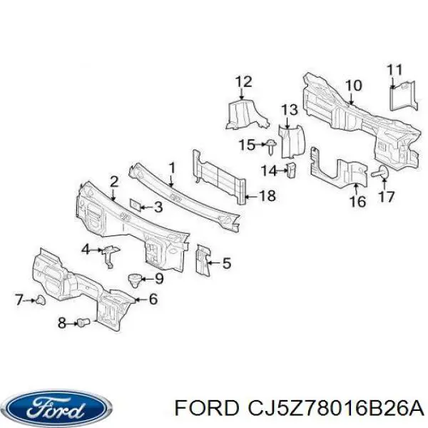 Купити CJ5Z78016B26A Ford 