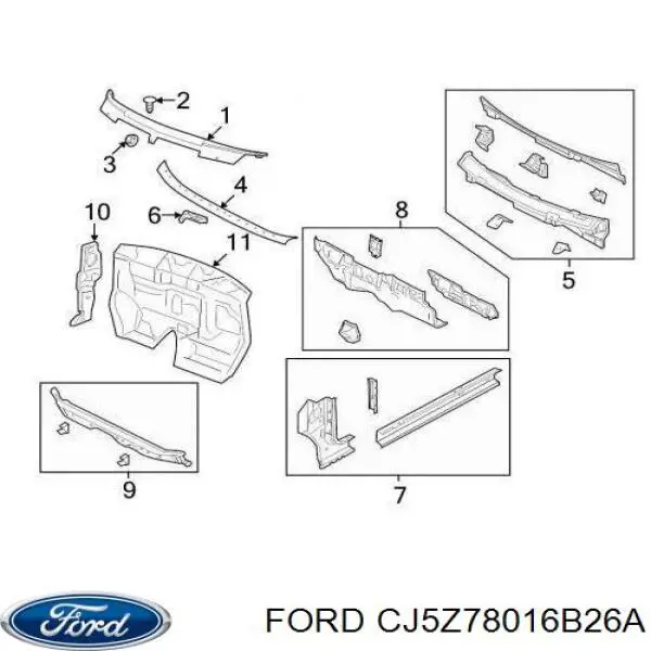  CJ5Z78016B26A Ford