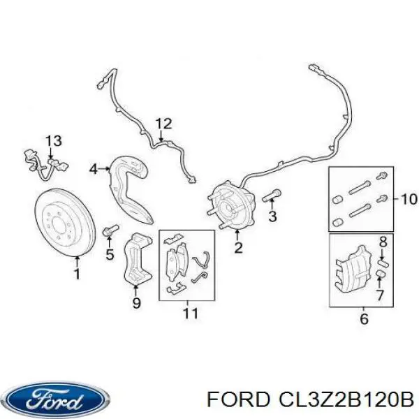  CL3Z2B120B Ford