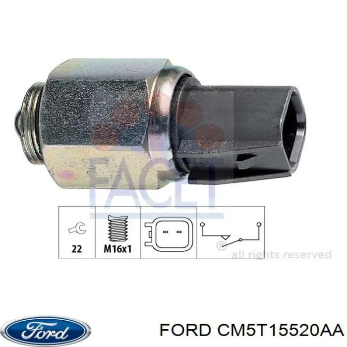 Купити CM5T15520AA Ford Вмикач ліхтарів заднього ходу