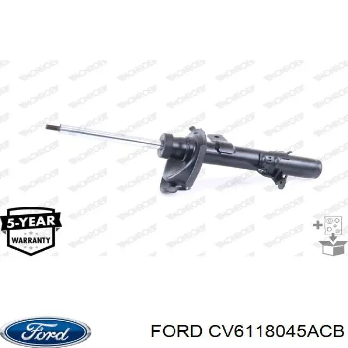 Амортизатор передній, правий 1801172 Ford