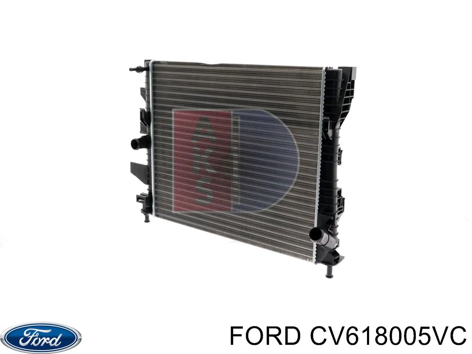 Радіатор охолодження двигуна CV618005VC Ford