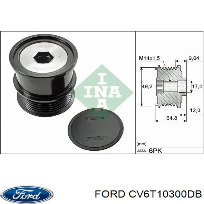 Купити CV6T10300DB Ford Генератор