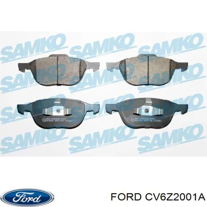 Передні тормозні колодки CV6Z2001A Ford