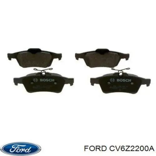 CV6Z2200A Ford колодки гальмові задні, дискові