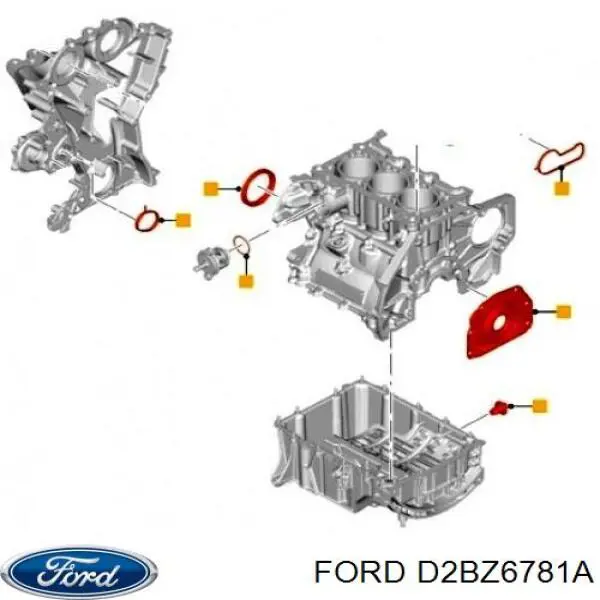  D2BZ6781A Ford