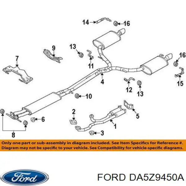  Ford DA5Z9450A ціна, від 16.55 USD