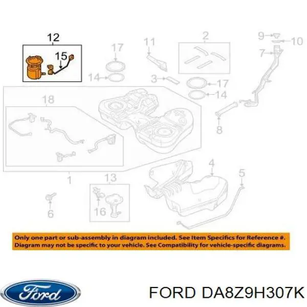 Модуль бензонасоса Ford PFS1028 ціна, від 174.61 USD