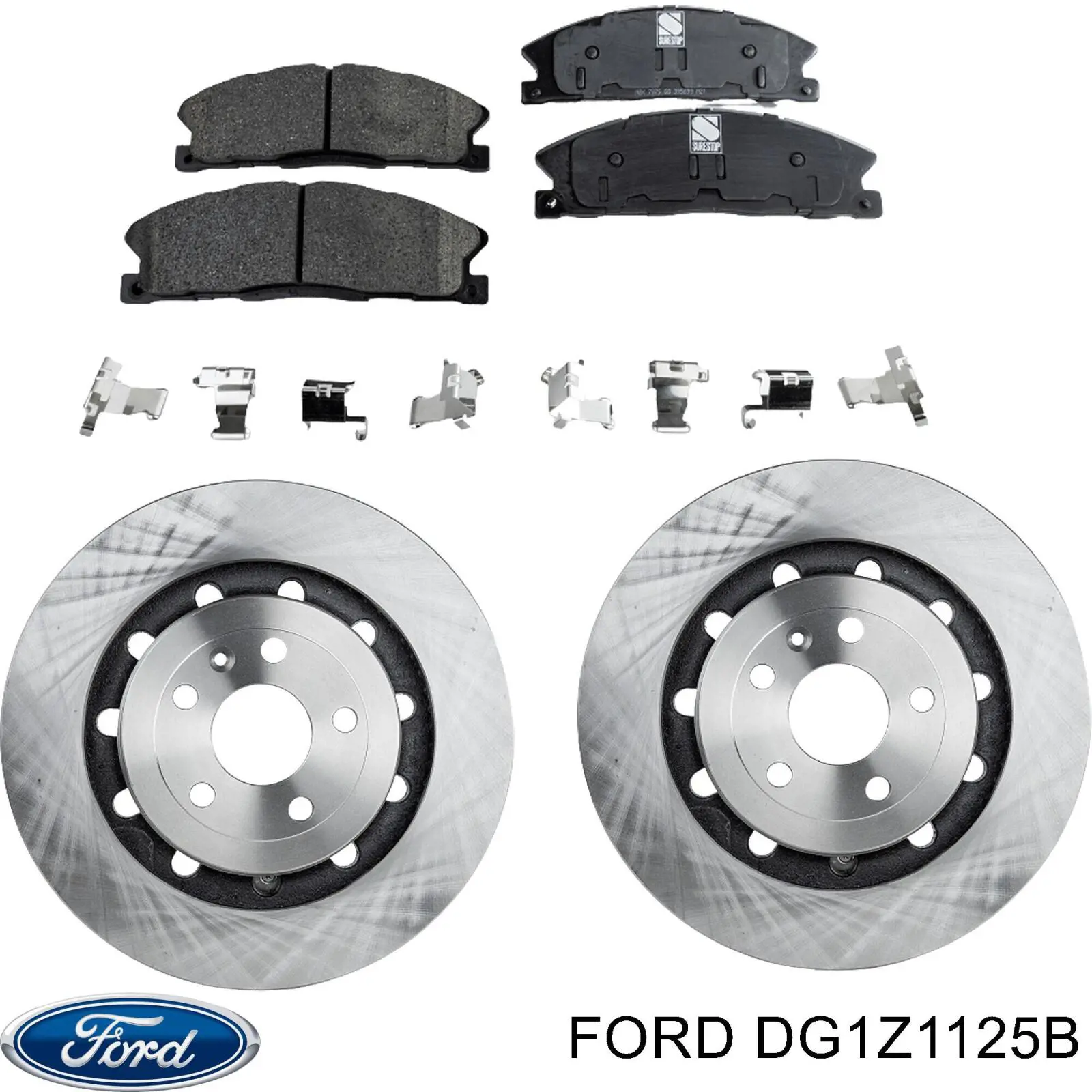 Диск переднього гальма Ford DG1Z1125B ціна, від 60.50 USD