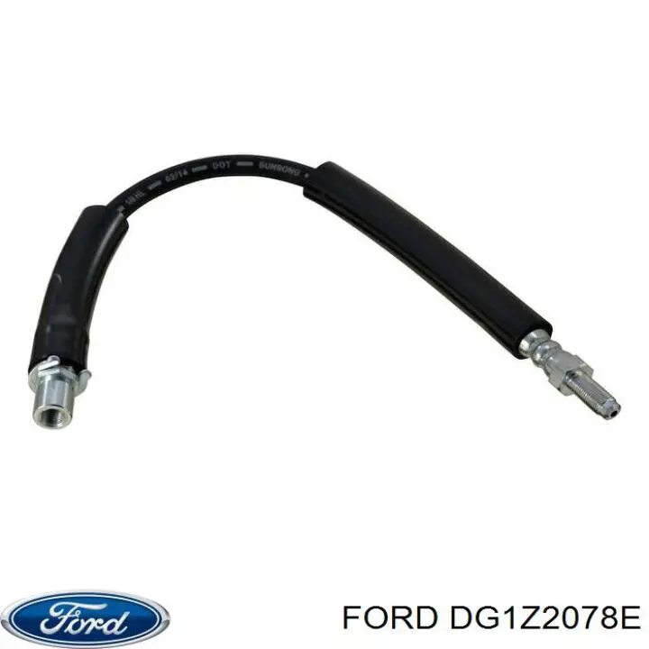 DG1Z2078E Ford Шланг гальмівний передній, лівий