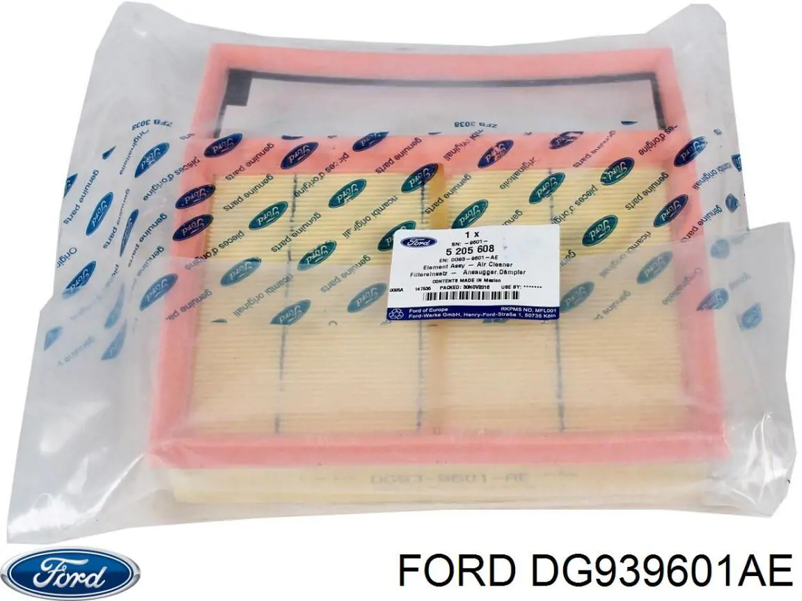 Елемент повітряного фільтра Ford DG939601AE ціна, від 6.82 USD