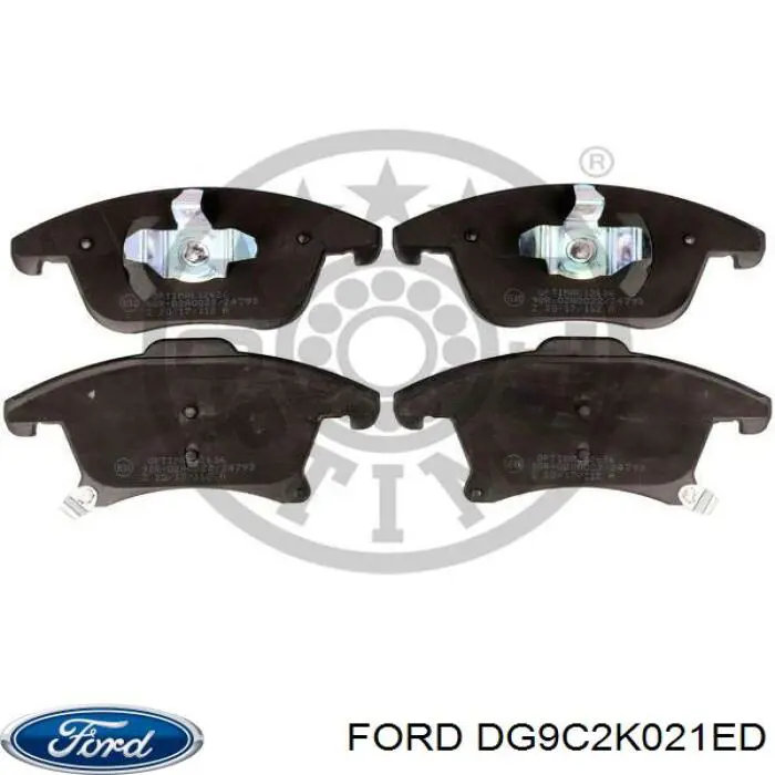DG9C2K021ED Ford Передні гальмівні колодки