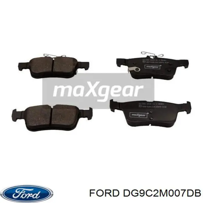 Колодки гальмові задні, дискові DG9C2M007DB Ford