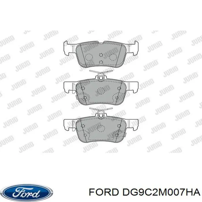 Задні гальмівні колодки DG9C2M007HA Ford