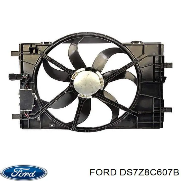 Дифузор радіатора охолодження, в зборі з двигуном і крильчаткою Ford DS7Z8C607B ціна, від 35.78 USD