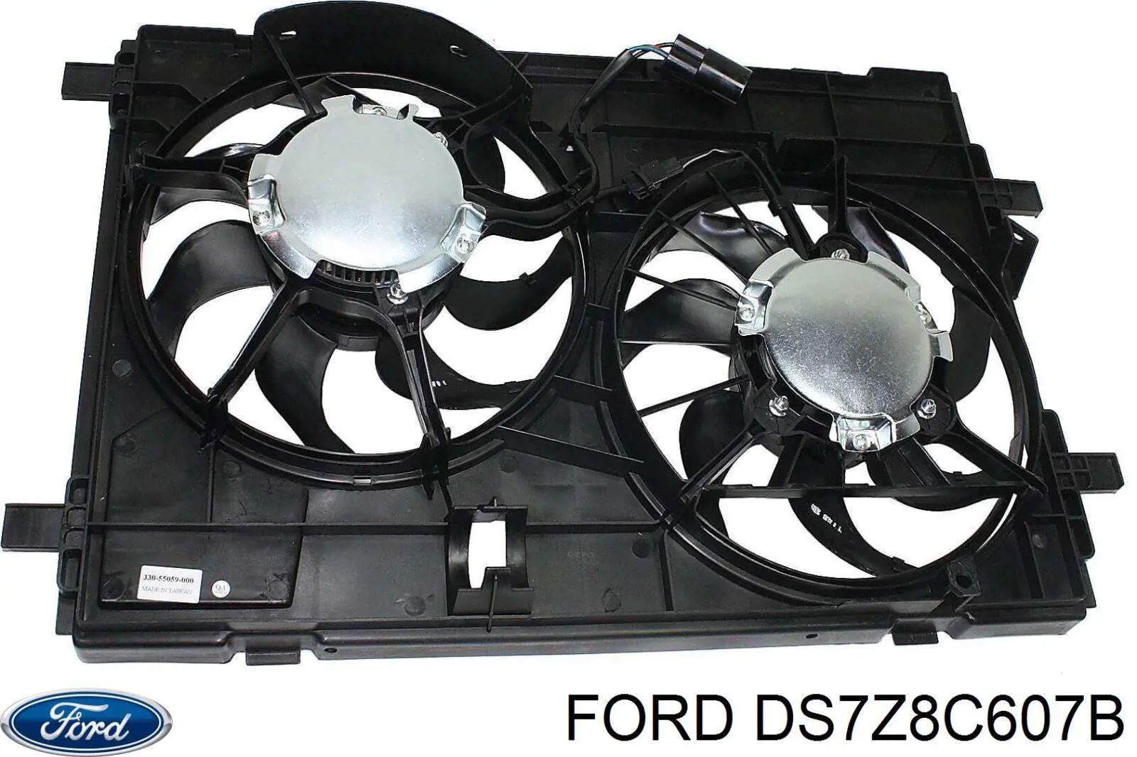 Купити DS7Z8C607B Ford Дифузор радіатора охолодження, в зборі з двигуном і крильчаткою