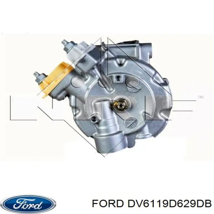 Компресор кондиціонера DV6119D629DB Ford