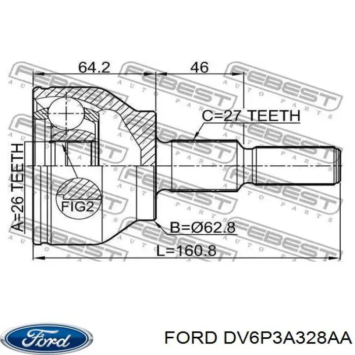  DV6P3A328AA Ford