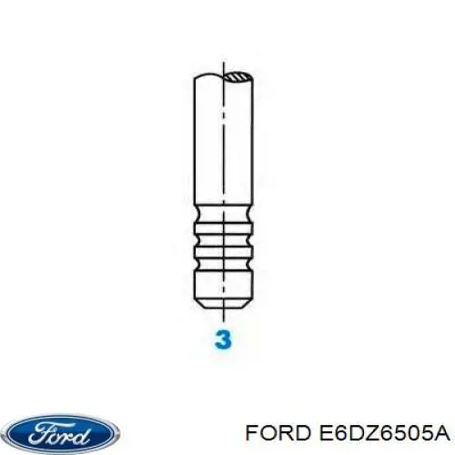 Клапан випускний Ford Tempo GL (Форд Tempo)