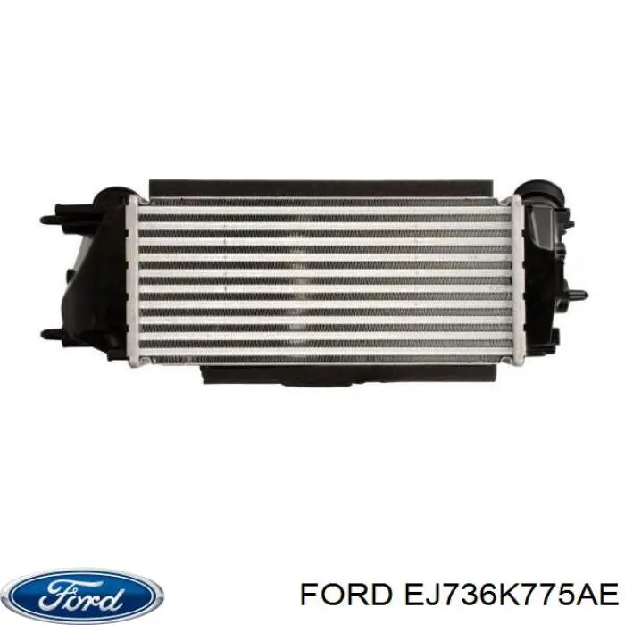EJ736K775AE Ford радіатор интеркуллера