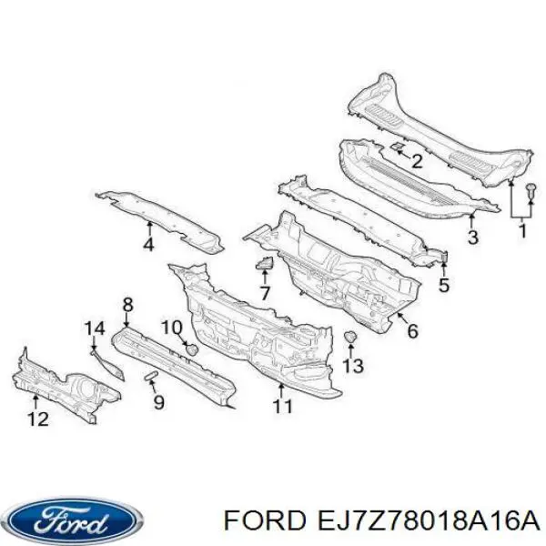  EJ7Z78018A16A Ford