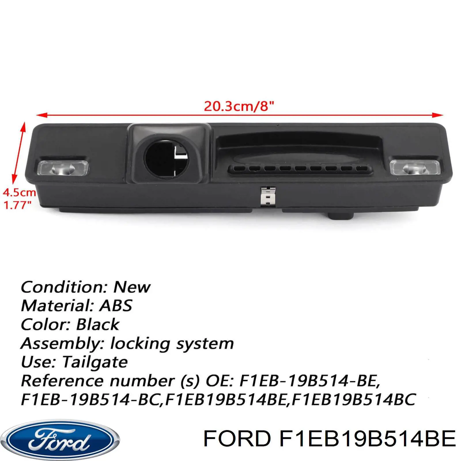 Кнопка приводу замка задньої 3/5 двері (ляди) Ford 2102172 ціна, від 39.60 USD