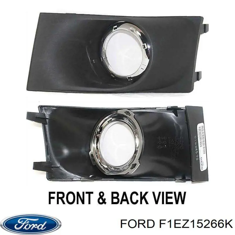 Заглушка/ решітка протитуманних фар бампера переднього, ліва Ford Focus 3 (CB8) (Форд Фокус)