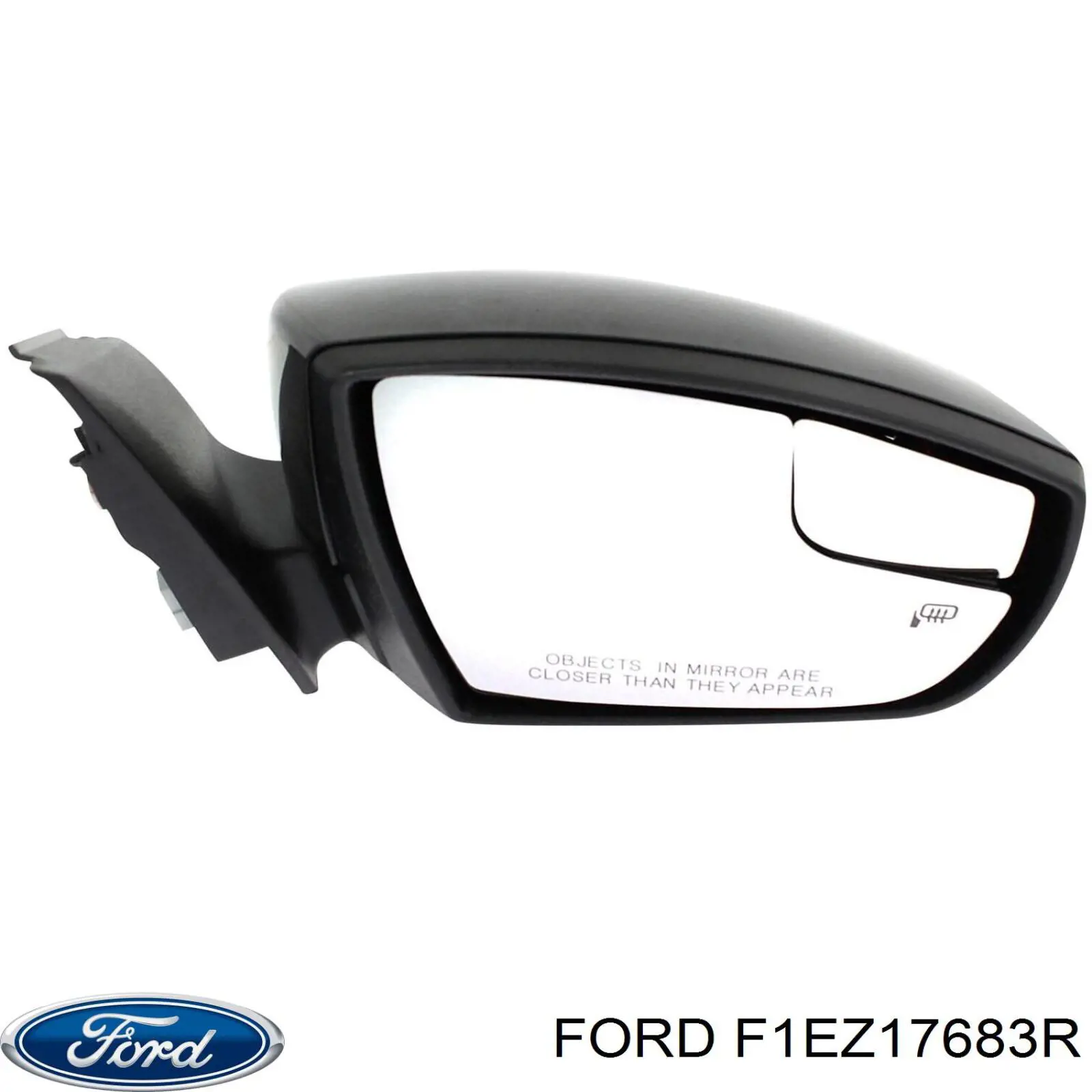F1EZ17683R Ford Дзеркало заднього виду, ліве
