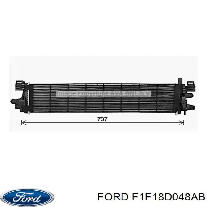 Система охолодження наддувочного повітря Ford F1F18D048AB ціна, від 115.42 USD