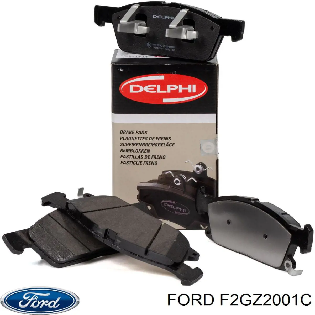 Гальмівні колодки Ford F2GZ2001C ціна, від 63.14 USD
