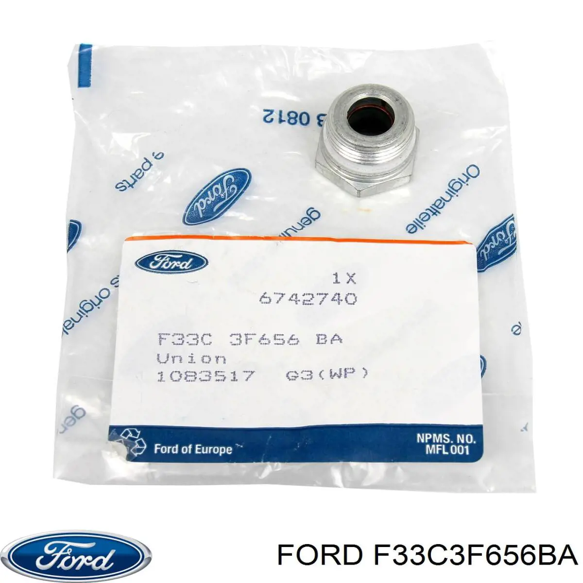 Купити F33C3F656BA Ford Штуцер насоса ГПК до шлангу високого тиску