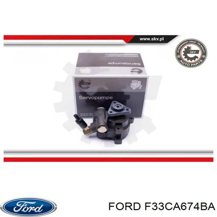 F33CA674BA Ford насос гідропідсилювача керма (гпк)