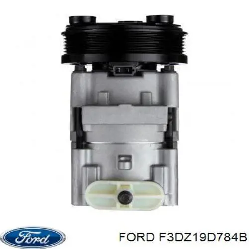 F3DZ19D784C Ford Шків компресора кондиціонера